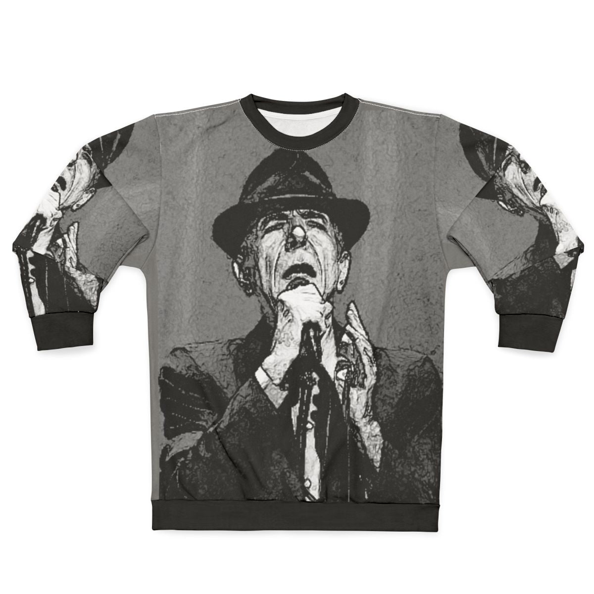 Leonard Cohen Monochrome Music Sweatshirt