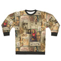 Renaissance-inspired sweatshirt featuring Leonardo Da Vinci's iconic artwork
