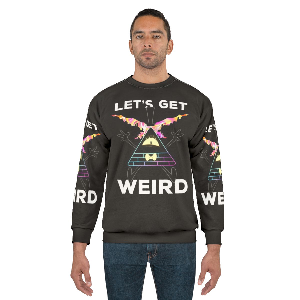Gravity Falls "Let's Get Weird" Bill Cipher Sweatshirt