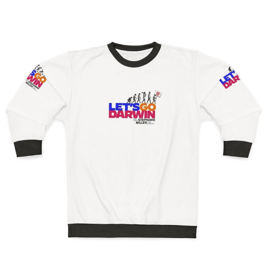 Let's Go Darwin 2 Sweatshirt with evolution design