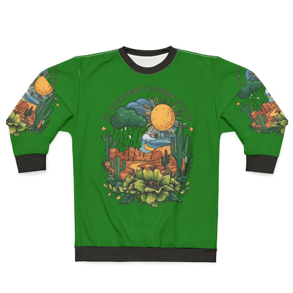 Floral nature blossoms sweatshirt