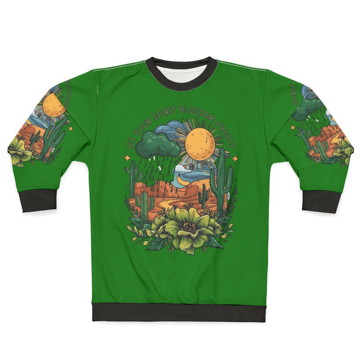 Floral nature blossoms sweatshirt