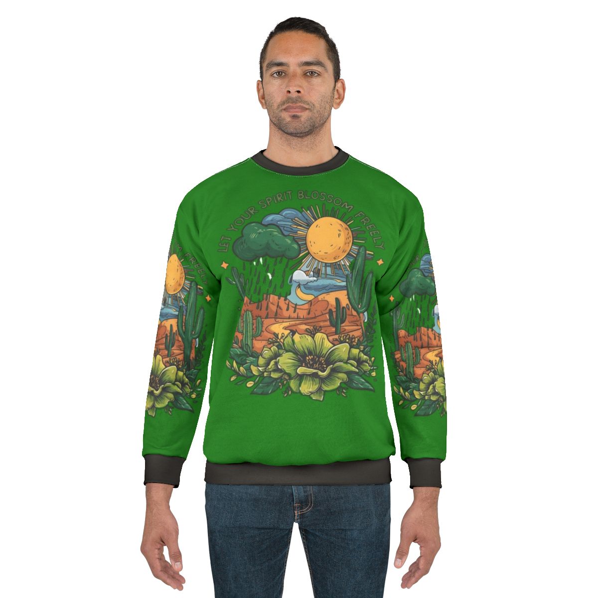 Floral nature blossoms sweatshirt