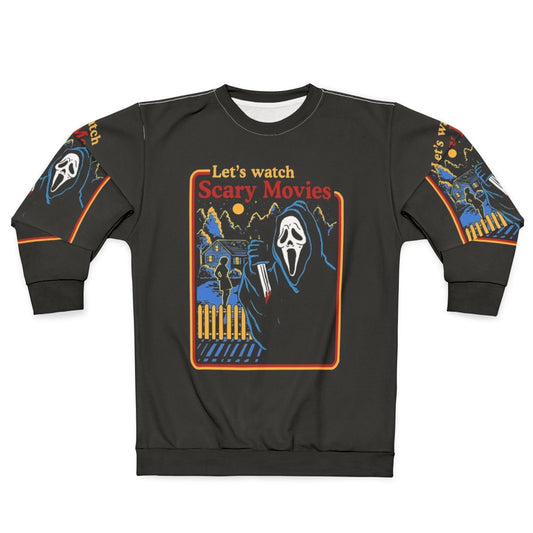 Scary movies scream horror sweatshirt for horror movie fans