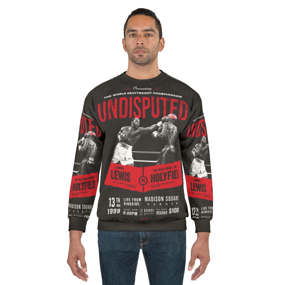 Heavyweight boxing champions Lennox Lewis and Evander Holyfield t-shirt sweatshirt