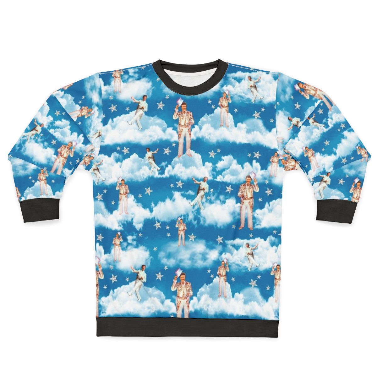 Liberace In Heaven Sweatshirt featuring the iconic 60s and 50s showman