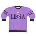 Libra mermaid sweatshirt with pink and constellation design