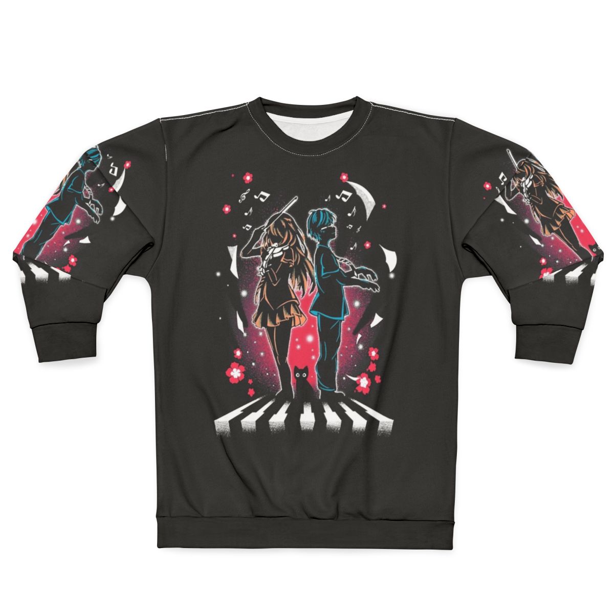 Your Lie in April Inspired Sweatshirt with Kaori Miyazono and Kousei Arima