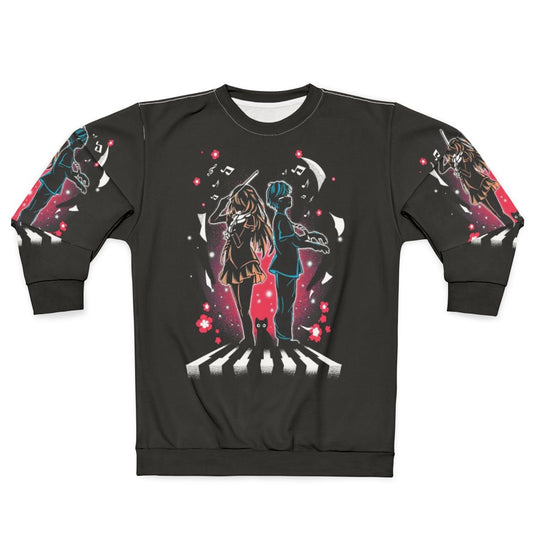 Your Lie in April Inspired Sweatshirt with Kaori Miyazono and Kousei Arima