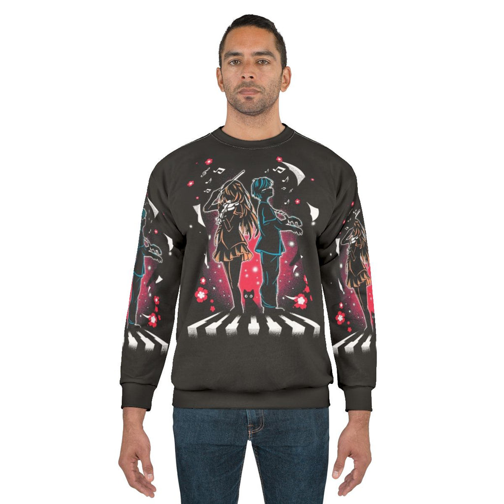 Your Lie in April Inspired Sweatshirt with Kaori Miyazono and Kousei Arima