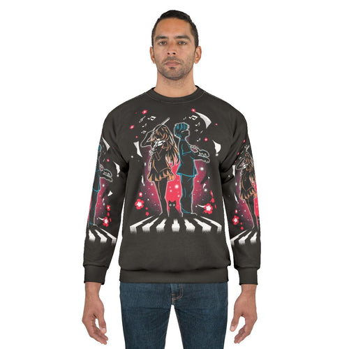 Your Lie in April Inspired Sweatshirt with Kaori Miyazono and Kousei Arima