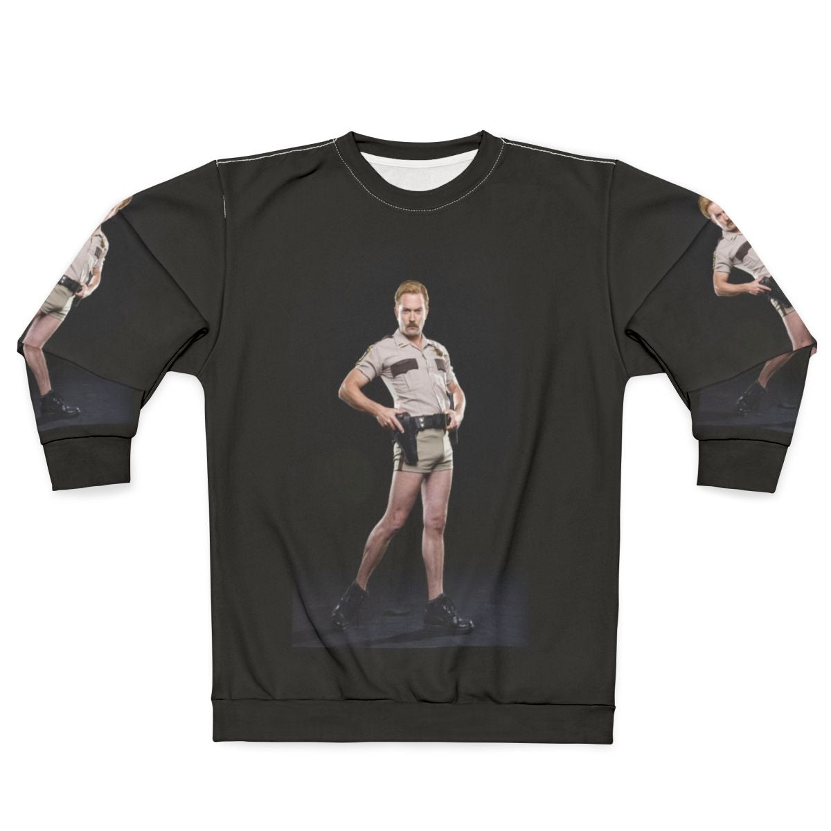 Lieutenant Jim Dangle Reno 911 Sweatshirt featuring the iconic Reno 911 character