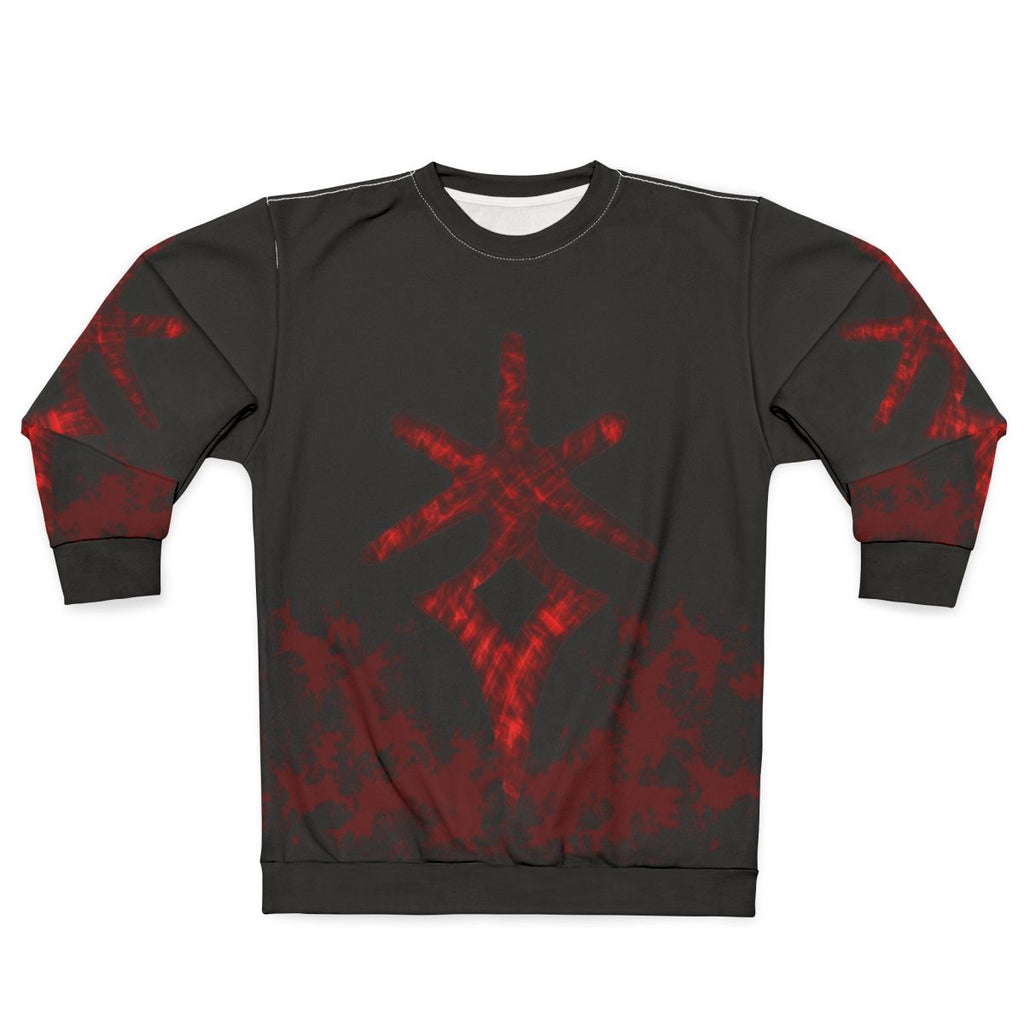 Dark Knight Sweatshirt Featuring the Iconic Claymore Sword
