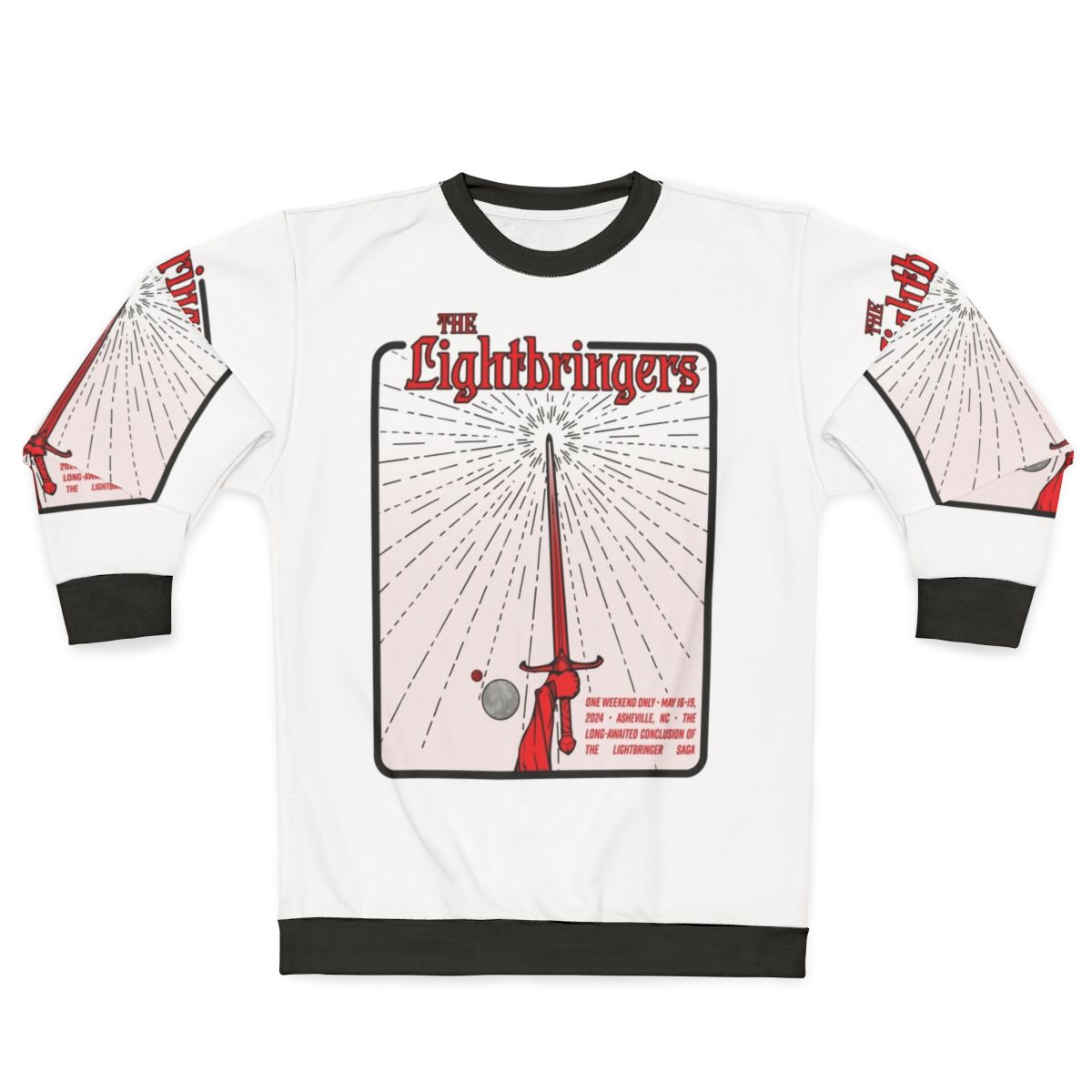 Lightbringers Farewell White Graphic Sweatshirt