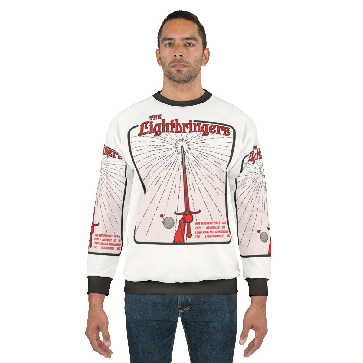 Lightbringers Farewell White Graphic Sweatshirt