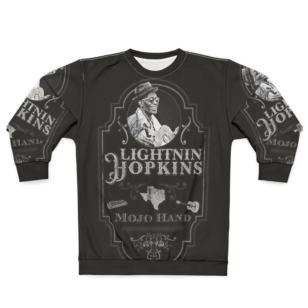 Lightnin Hopkins Tribute Blues Guitar Sweatshirt