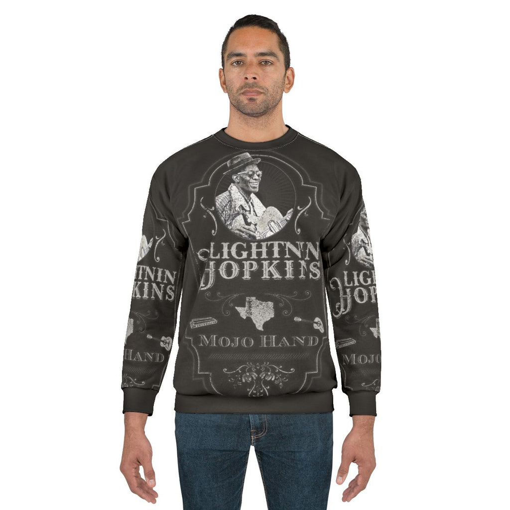 Lightnin Hopkins Tribute Blues Guitar Sweatshirt