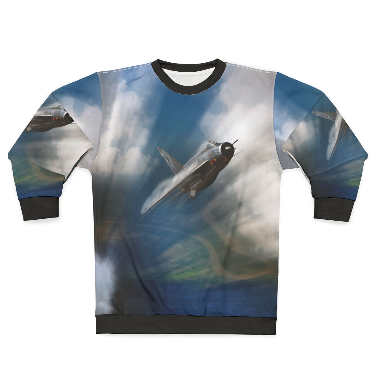 Lightning Burner Sweatshirt featuring jet aircraft design