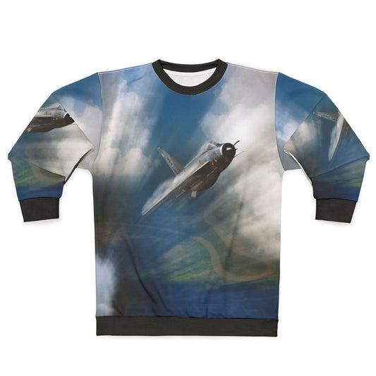 Lightning Burner Sweatshirt featuring jet aircraft design