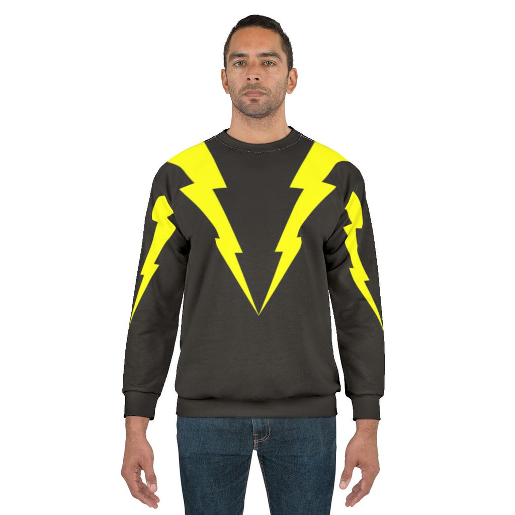 Lightning bolt superhero sci-fi sweatshirt
