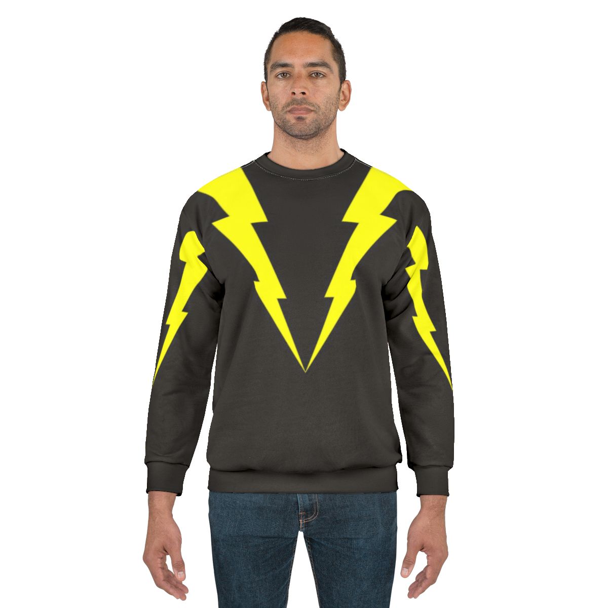 Lightning bolt superhero sci-fi sweatshirt