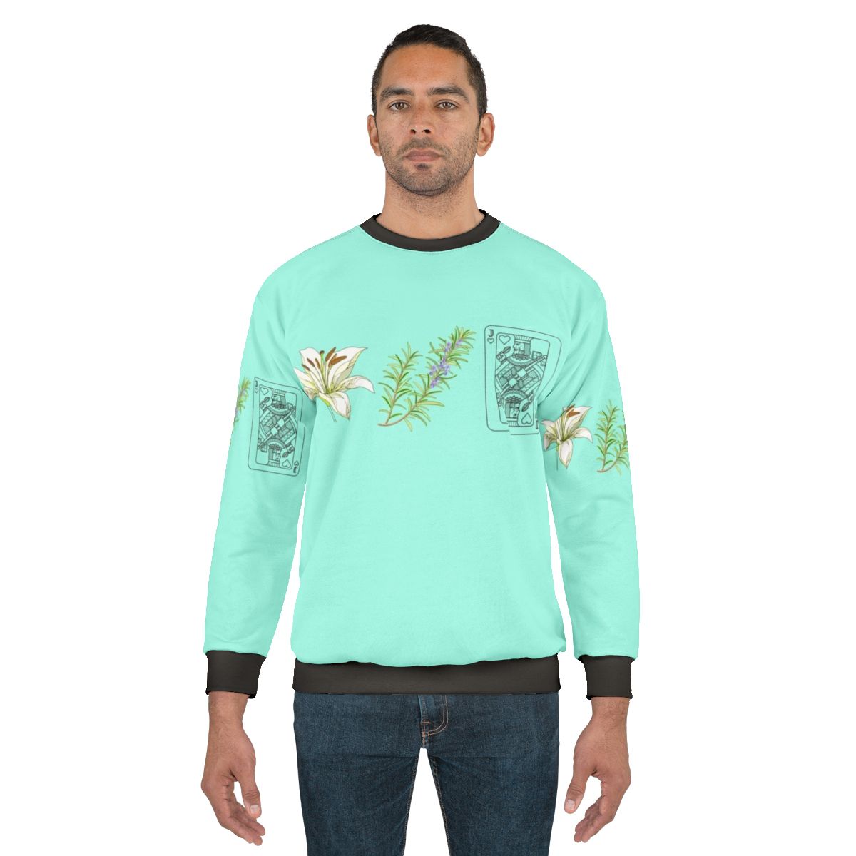 Lily Rosemary And The Jack Of Hearts Music Sweatshirt featuring a referential humor design for bob dylan fans