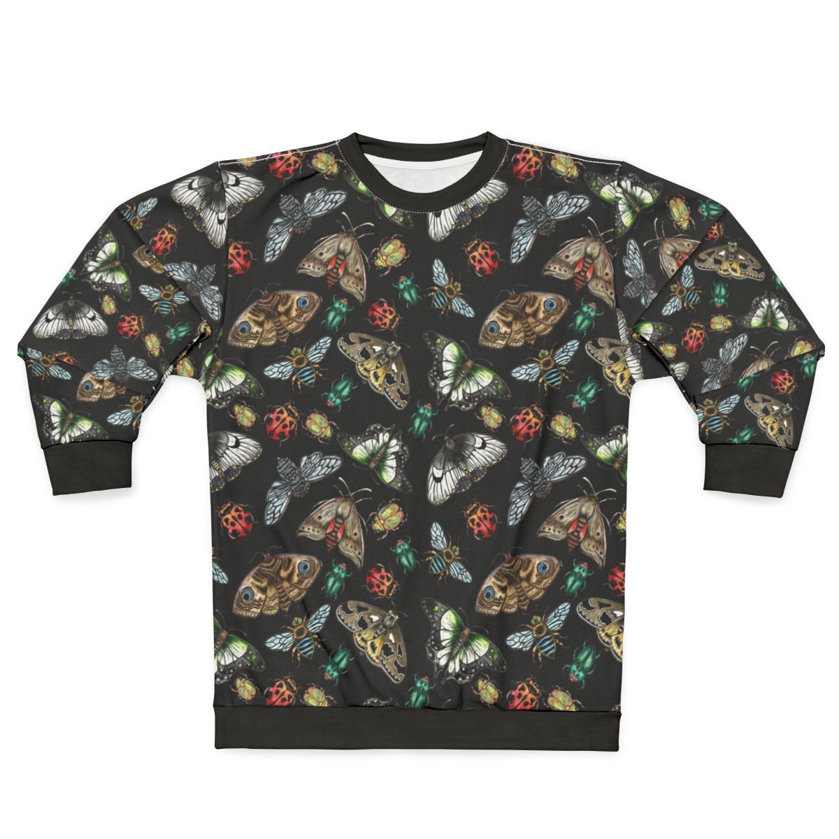 Australian native bugs and insects lino print sweatshirt