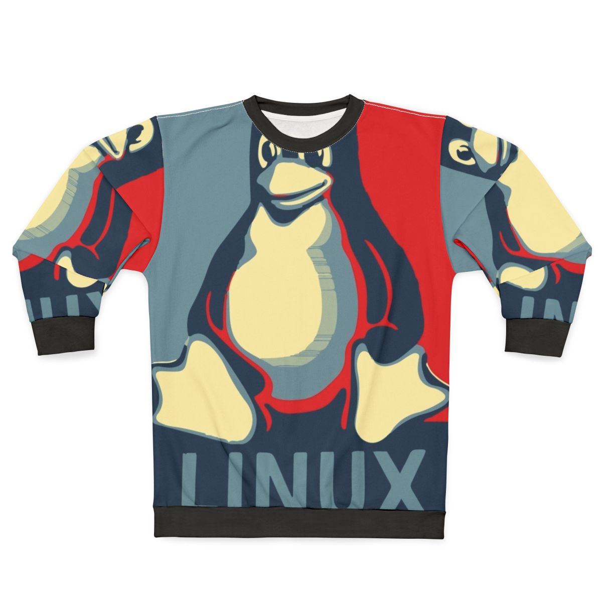 Linux Tux Penguin Obama Sweatshirt