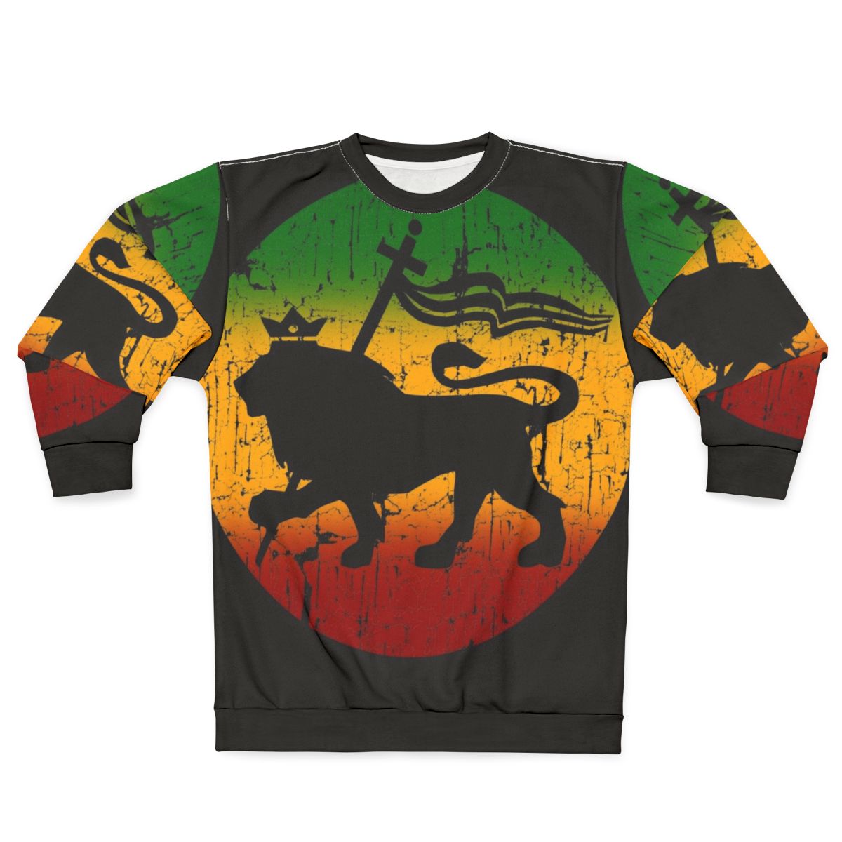 Rasta Reggae Music Lion Of Judah Sweatshirt Design