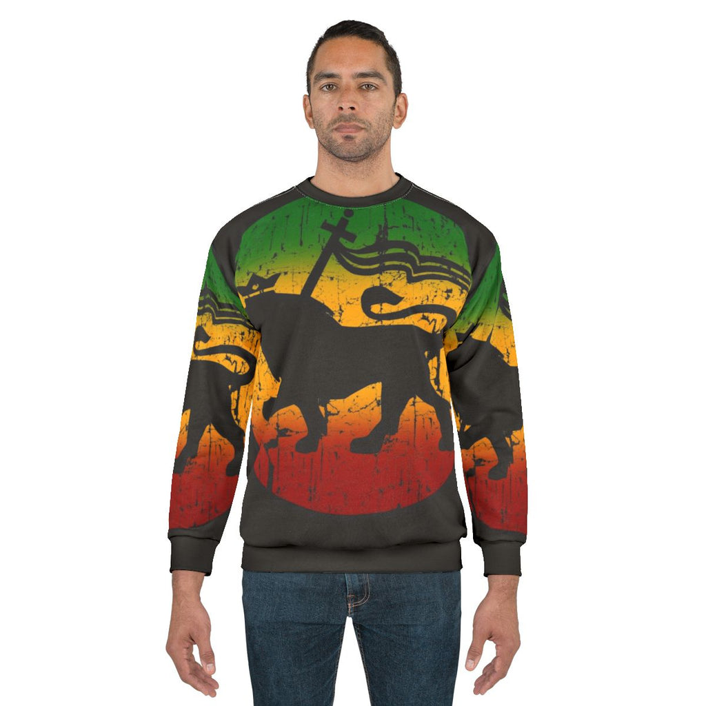 Rasta Reggae Music Lion Of Judah Sweatshirt Design