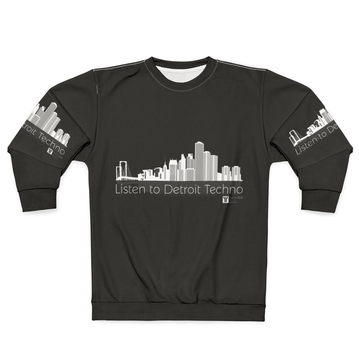 Detroit Techno DJ Sweatshirt with Hypnotzd Music Logo