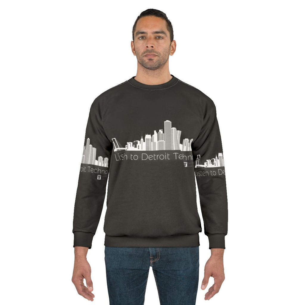 Detroit Techno DJ Sweatshirt with Hypnotzd Music Logo