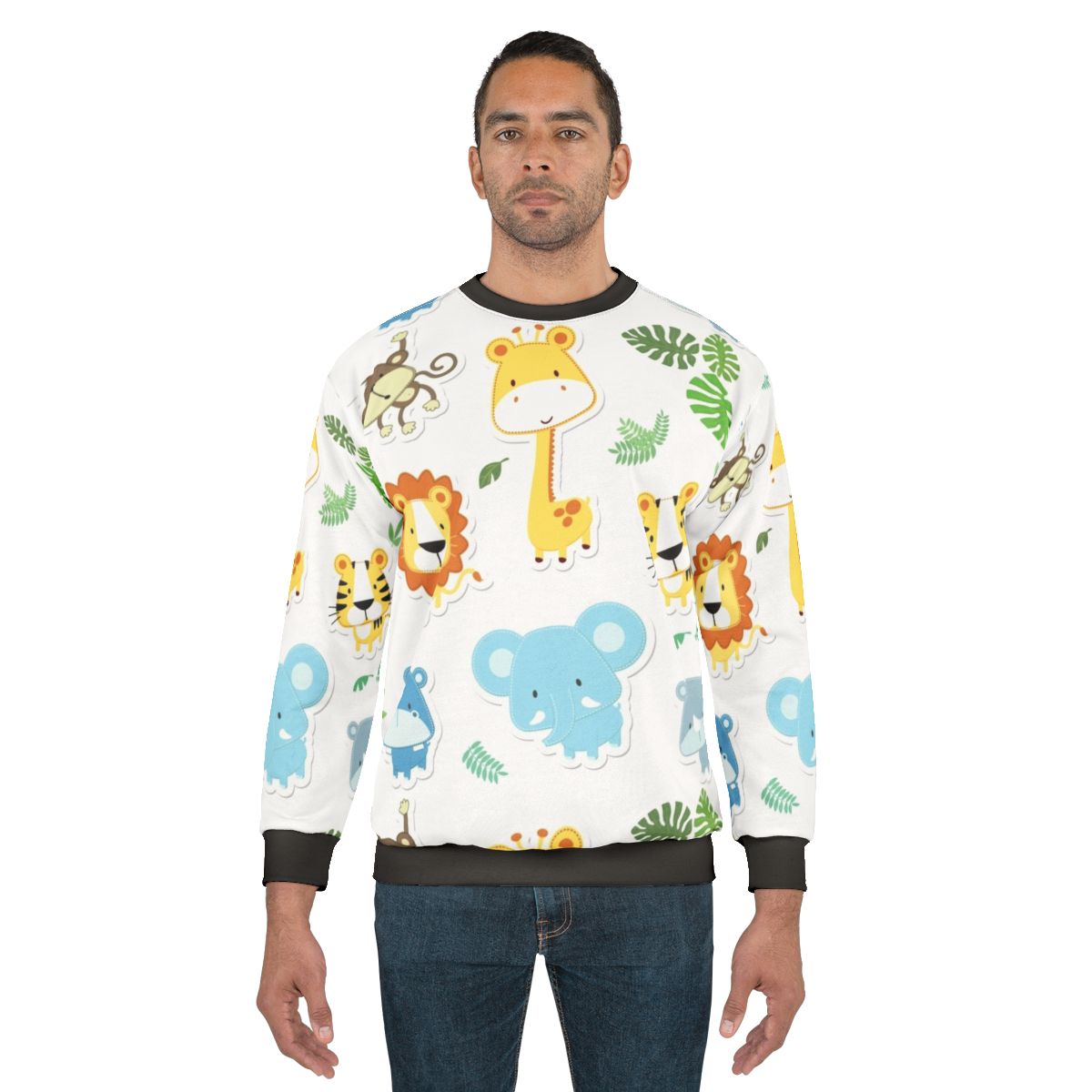 Cute baby animal print sweatshirt
