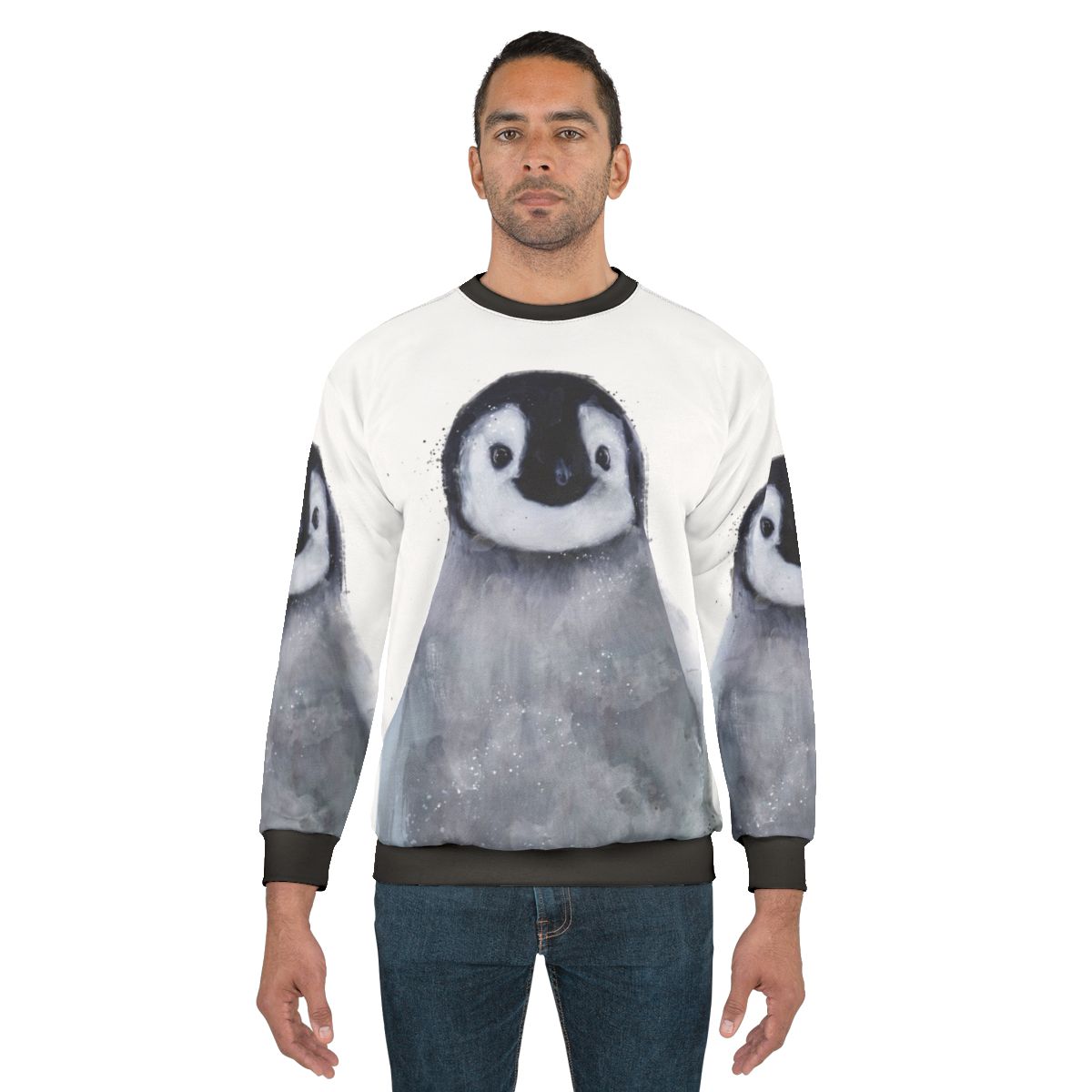 Cozy little penguin sweatshirt with cute arctic animal design