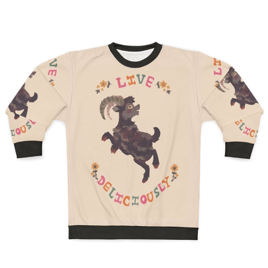 Live Deliciously Black Phillip Horror Sweatshirt