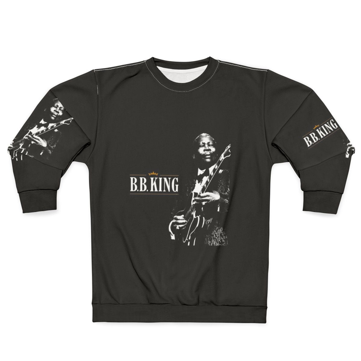 BB King Blues Sweatshirt - Musician Holding Guitar