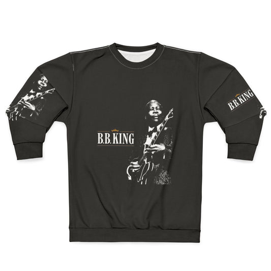 BB King Blues Sweatshirt - Musician Holding Guitar