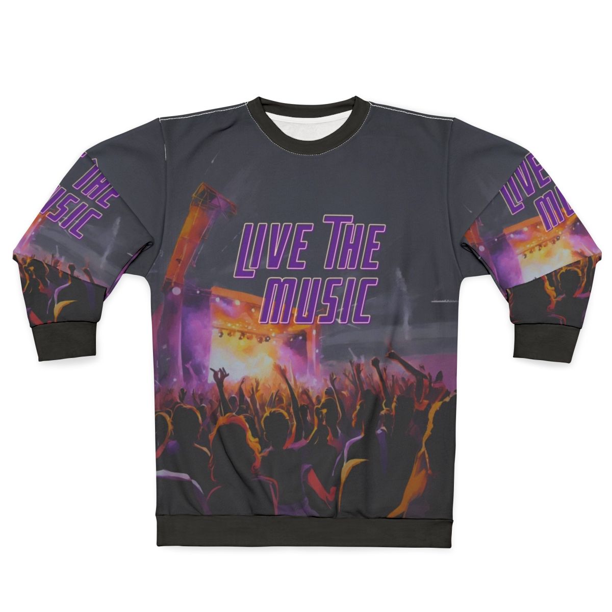 Live the Music Digital Music Sweatshirt