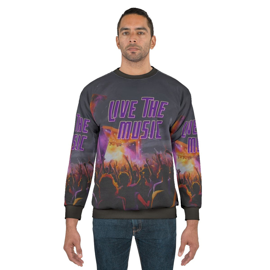 Live the Music Digital Music Sweatshirt