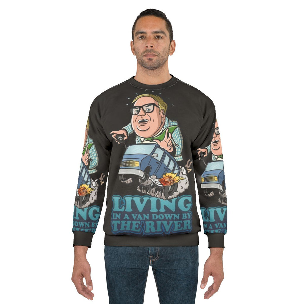 Matt Foley's "Van Down by the River" Funny Sweatshirt