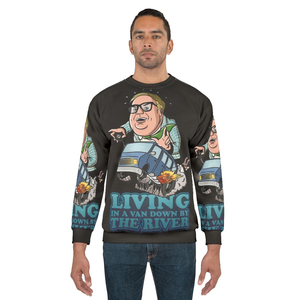 Matt Foley's "Van Down by the River" Funny Sweatshirt
