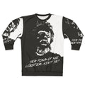 Lobster-themed sweatshirt with horror and lighthouse design