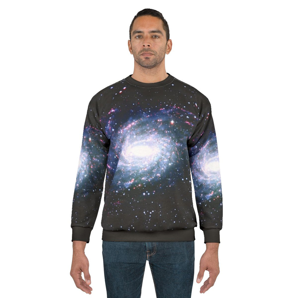 Cosmic Location Sweatshirt featuring a galaxy design