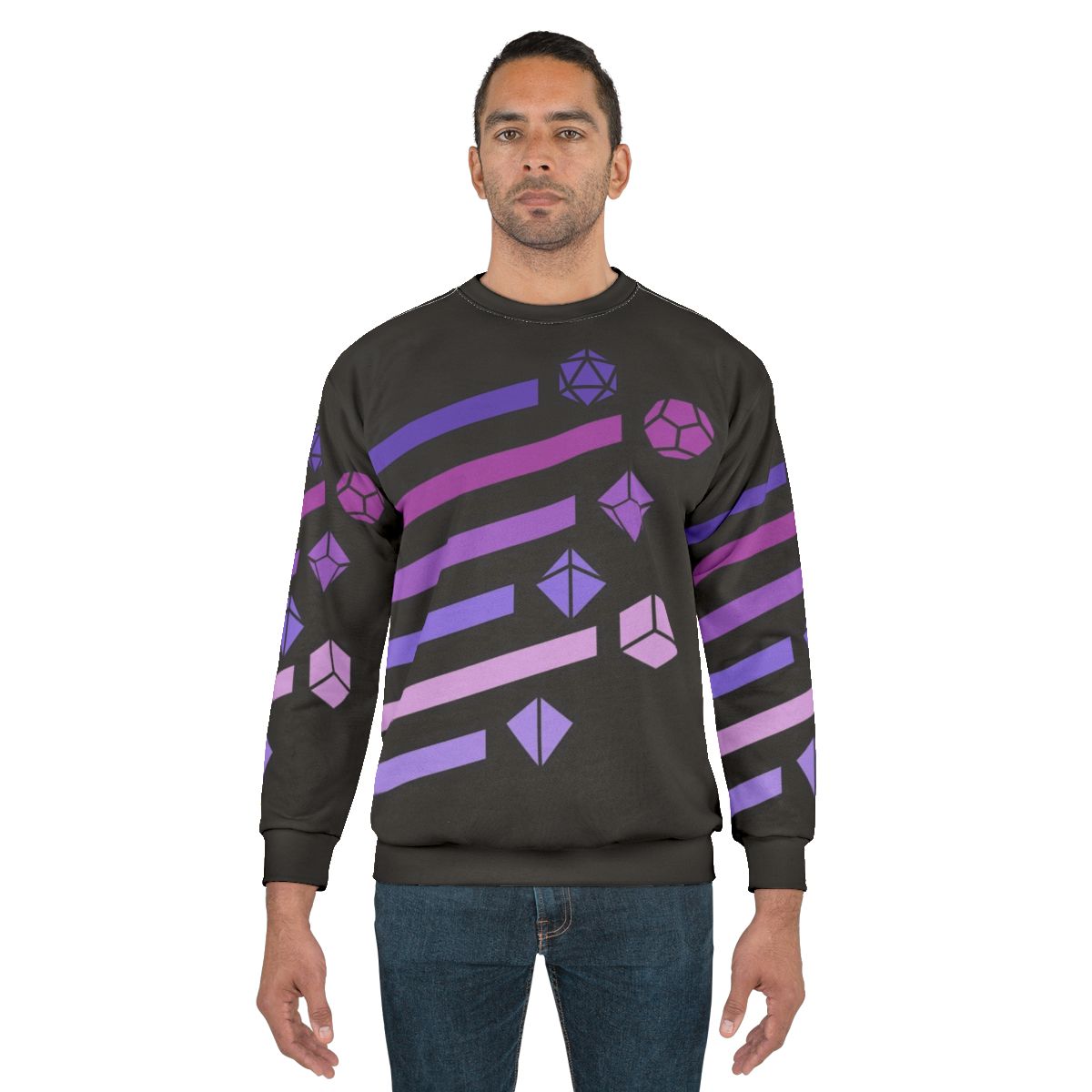 Lofi aesthetic dice set tabletop RPG sweatshirt