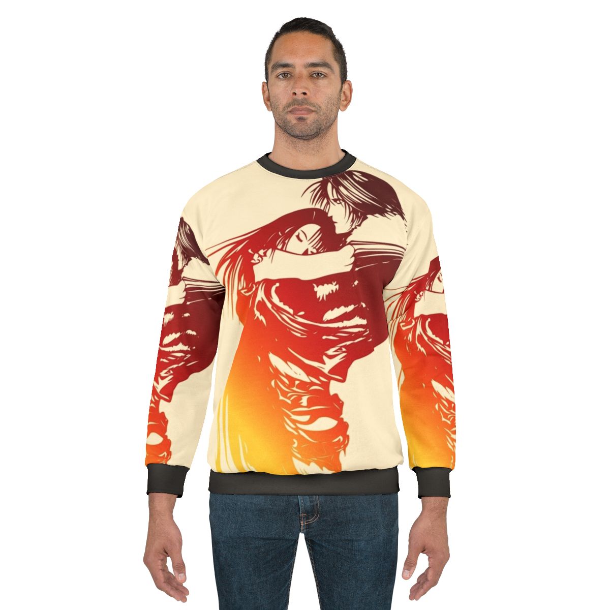 Stylish fantasy logo sweatshirt for anime and manga fans
