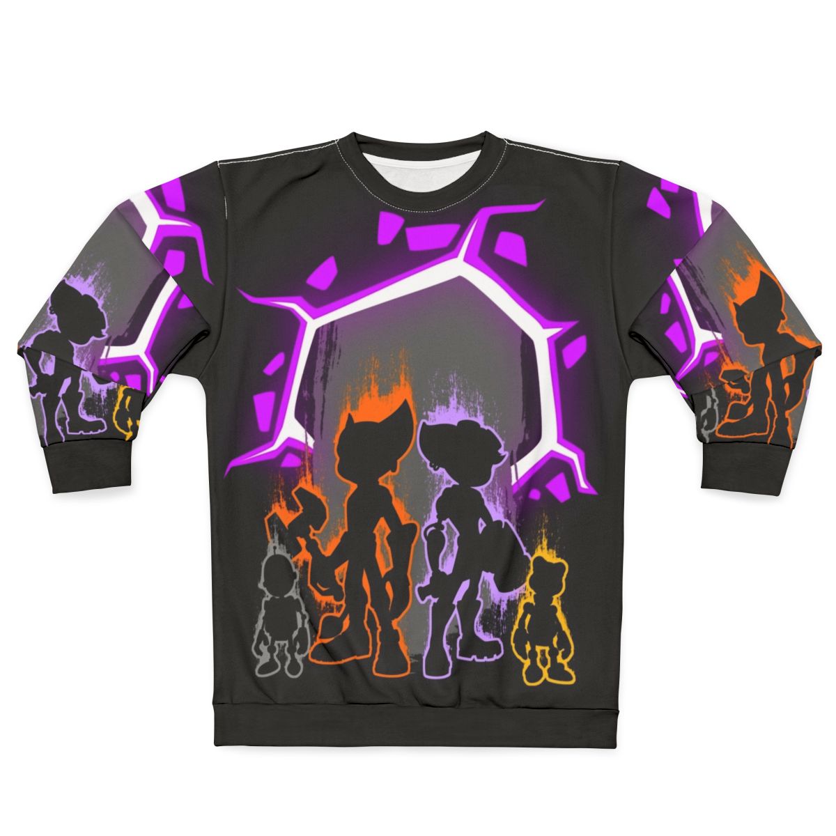 Lombax Team Sweatshirt featuring Ratchet, Clank and Rivet from the Rift Apart game