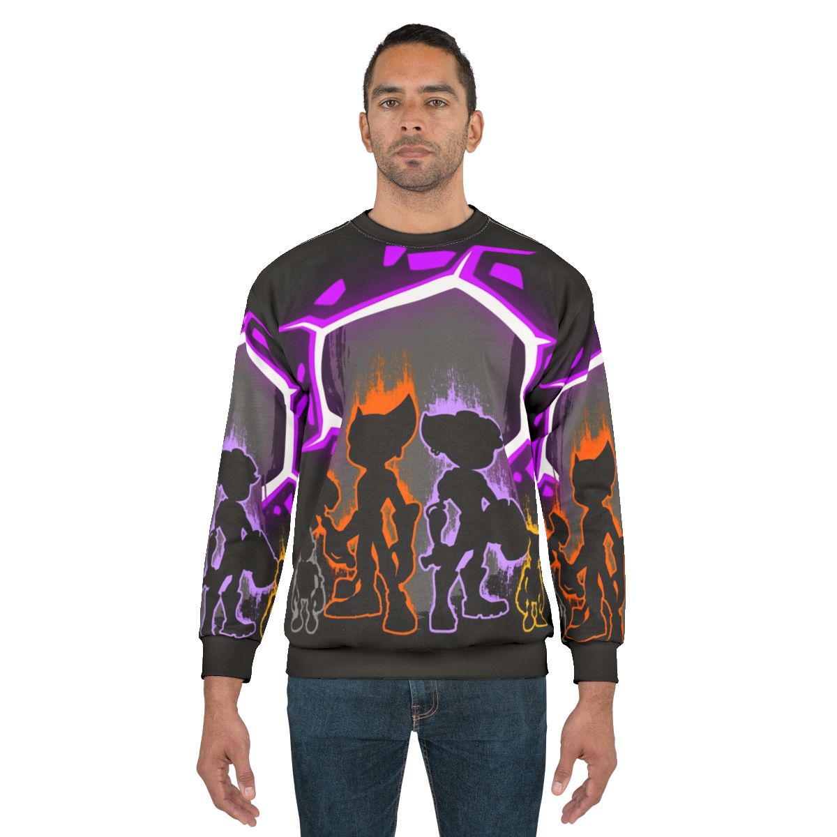 Lombax Team Sweatshirt featuring Ratchet, Clank and Rivet from the Rift Apart game