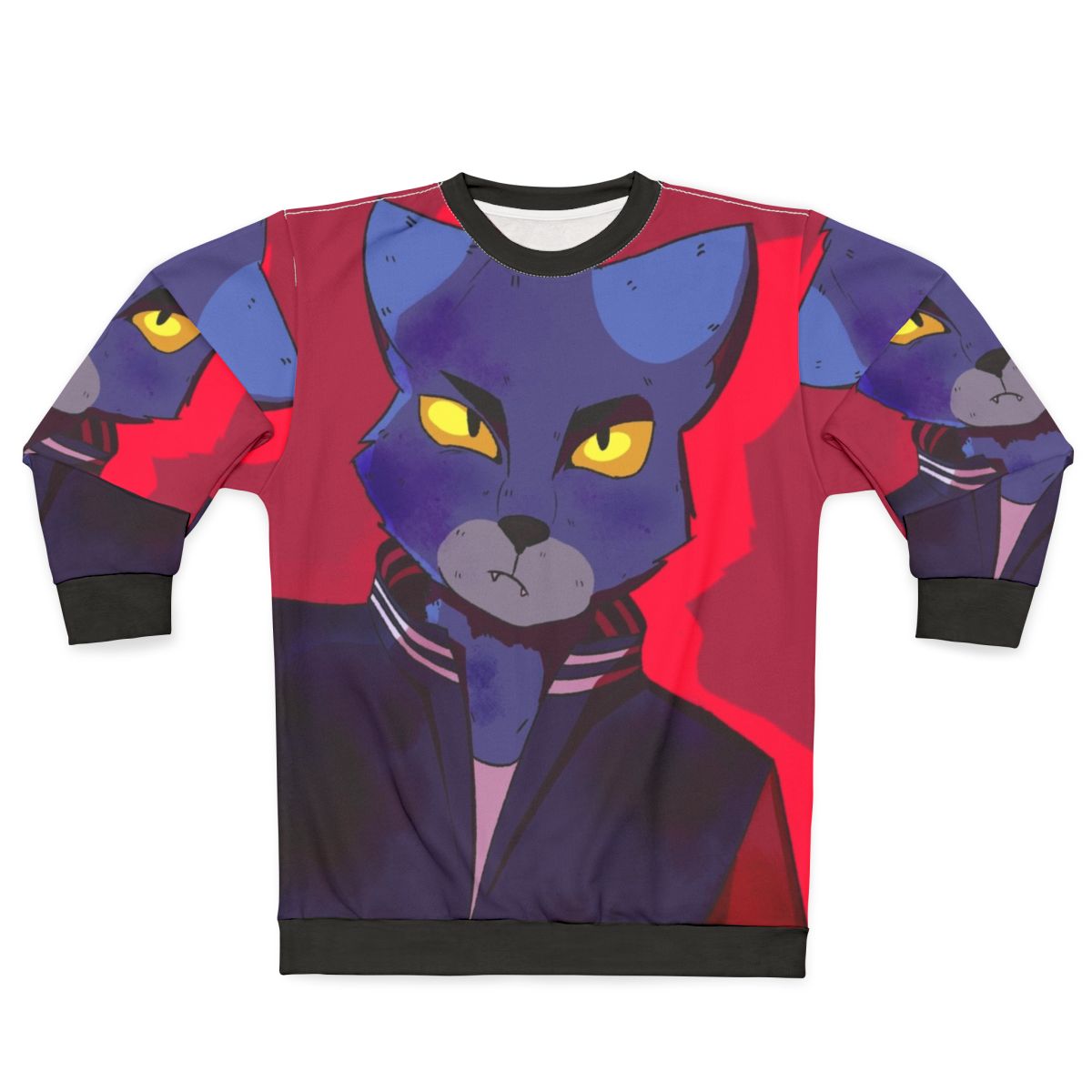 Lone Digger furry cat electronic music sweatshirt