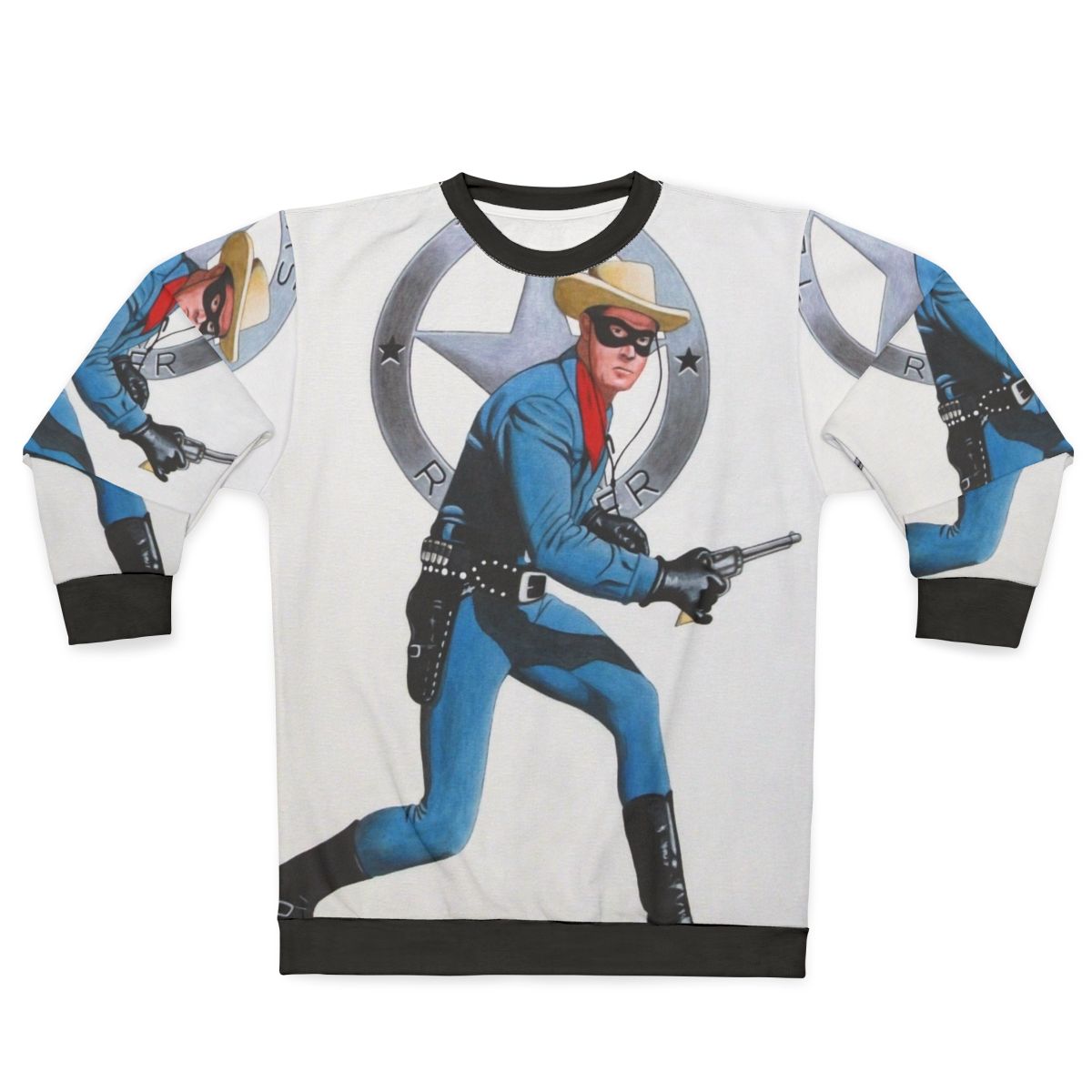 Lone Ranger Clayton Moore Western Superhero Sweatshirt