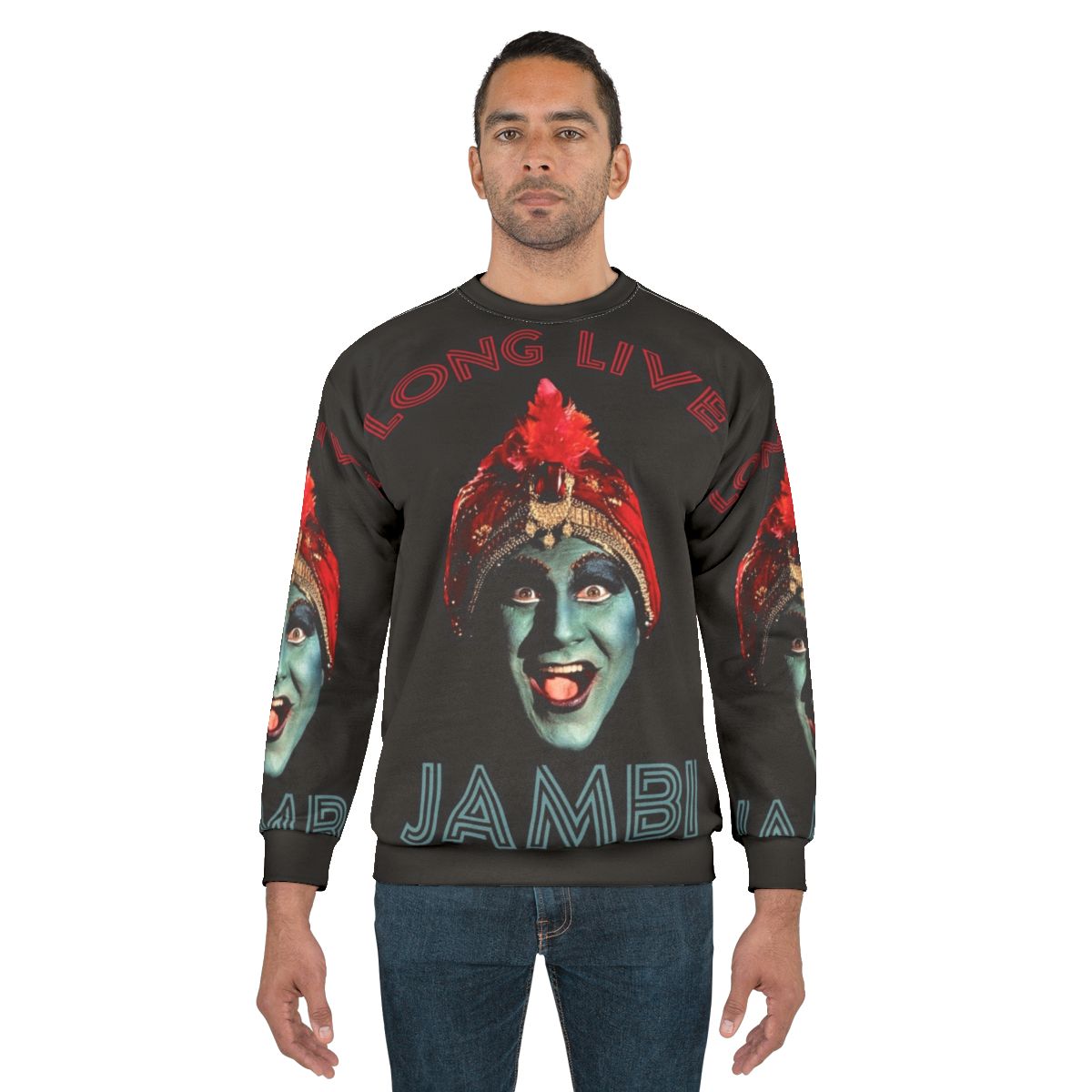 Peewee Herman Jambi the Genie Long Live Jambi Sweatshirt